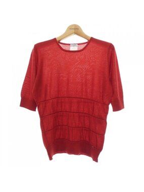Chanel Vintage Knit Top Red